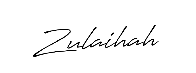 It looks lik you need a new signature style for name Zulaihah. Design unique handwritten (Antro_Vectra_Bolder) signature with our free signature maker in just a few clicks. Zulaihah signature style 7 images and pictures png