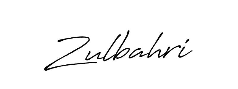 Create a beautiful signature design for name Zulbahri. With this signature (Antro_Vectra_Bolder) fonts, you can make a handwritten signature for free. Zulbahri signature style 7 images and pictures png