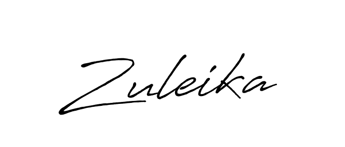 Zuleika stylish signature style. Best Handwritten Sign (Antro_Vectra_Bolder) for my name. Handwritten Signature Collection Ideas for my name Zuleika. Zuleika signature style 7 images and pictures png