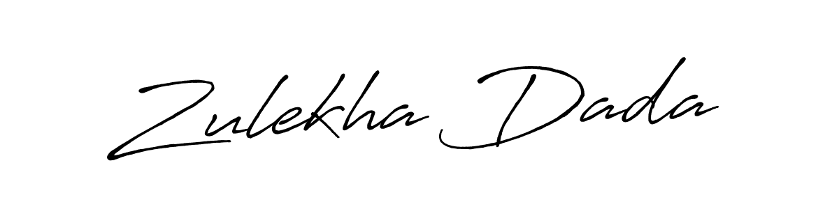 The best way (Antro_Vectra_Bolder) to make a short signature is to pick only two or three words in your name. The name Zulekha Dada include a total of six letters. For converting this name. Zulekha Dada signature style 7 images and pictures png