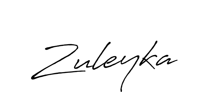 Use a signature maker to create a handwritten signature online. With this signature software, you can design (Antro_Vectra_Bolder) your own signature for name Zuleyka. Zuleyka signature style 7 images and pictures png