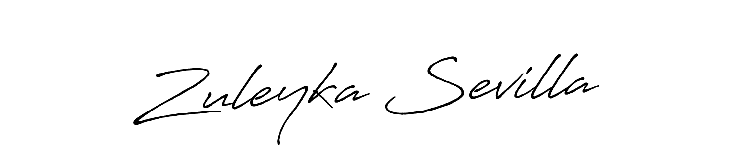 You should practise on your own different ways (Antro_Vectra_Bolder) to write your name (Zuleyka Sevilla) in signature. don't let someone else do it for you. Zuleyka Sevilla signature style 7 images and pictures png