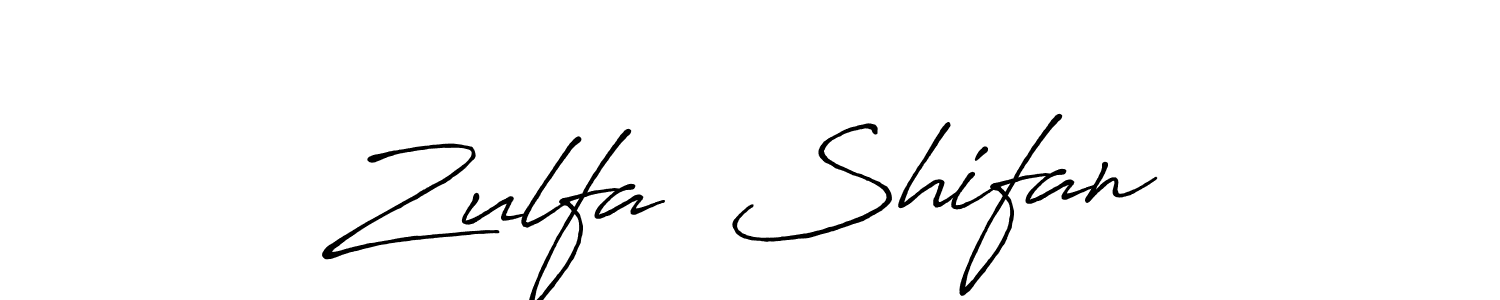 It looks lik you need a new signature style for name Zulfa♡ Shifan. Design unique handwritten (Antro_Vectra_Bolder) signature with our free signature maker in just a few clicks. Zulfa♡ Shifan signature style 7 images and pictures png