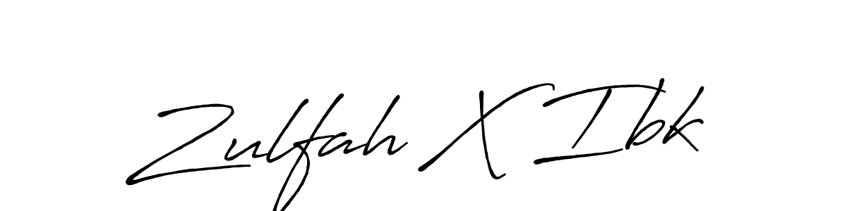 You should practise on your own different ways (Antro_Vectra_Bolder) to write your name (Zulfah X Ibk) in signature. don't let someone else do it for you. Zulfah X Ibk signature style 7 images and pictures png