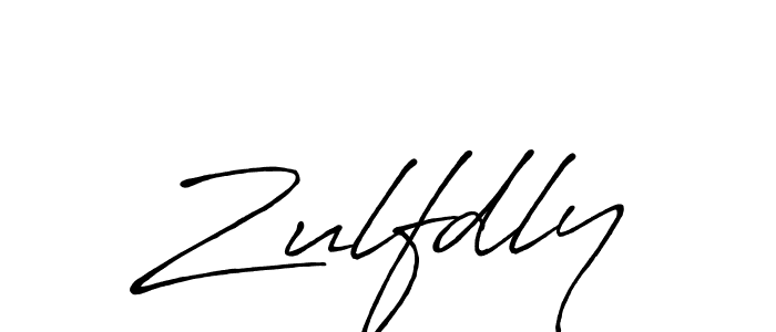 How to make Zulfdly name signature. Use Antro_Vectra_Bolder style for creating short signs online. This is the latest handwritten sign. Zulfdly signature style 7 images and pictures png
