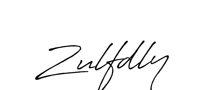 How to make Zulfdly signature? Antro_Vectra_Bolder is a professional autograph style. Create handwritten signature for Zulfdly name. Zulfdly signature style 7 images and pictures png