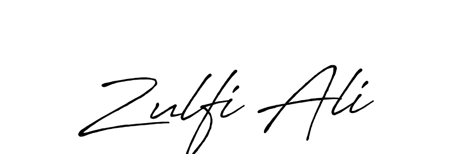 Also You can easily find your signature by using the search form. We will create Zulfi Ali name handwritten signature images for you free of cost using Antro_Vectra_Bolder sign style. Zulfi Ali signature style 7 images and pictures png