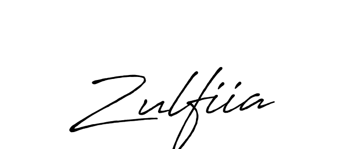 Use a signature maker to create a handwritten signature online. With this signature software, you can design (Antro_Vectra_Bolder) your own signature for name Zulfiia. Zulfiia signature style 7 images and pictures png