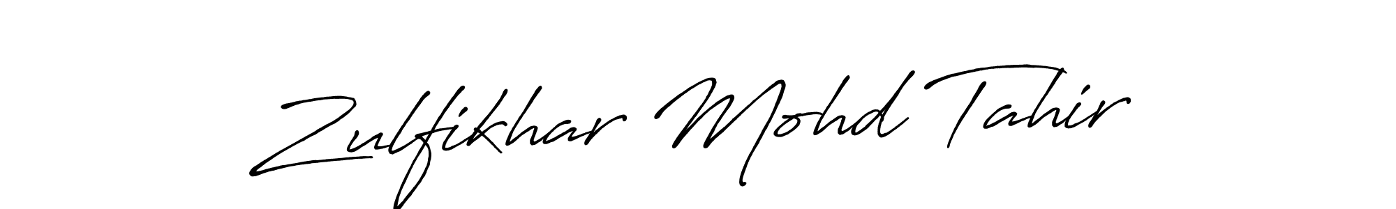 Also we have Zulfikhar Mohd Tahir name is the best signature style. Create professional handwritten signature collection using Antro_Vectra_Bolder autograph style. Zulfikhar Mohd Tahir signature style 7 images and pictures png