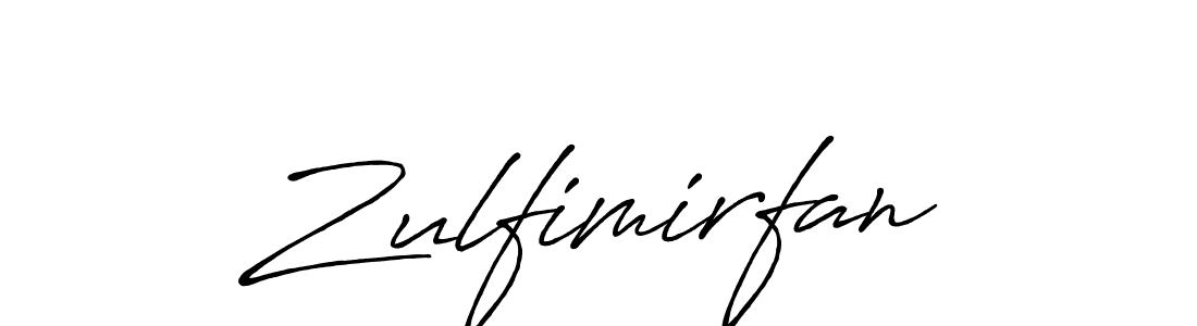 Make a beautiful signature design for name Zulfimirfan. Use this online signature maker to create a handwritten signature for free. Zulfimirfan signature style 7 images and pictures png