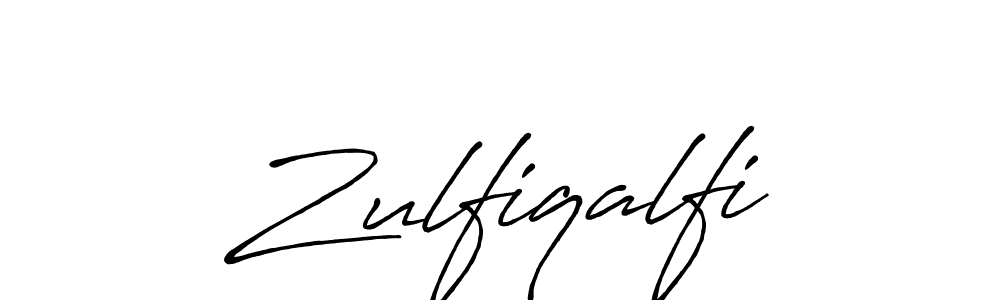 Create a beautiful signature design for name Zulfiqalfi. With this signature (Antro_Vectra_Bolder) fonts, you can make a handwritten signature for free. Zulfiqalfi signature style 7 images and pictures png