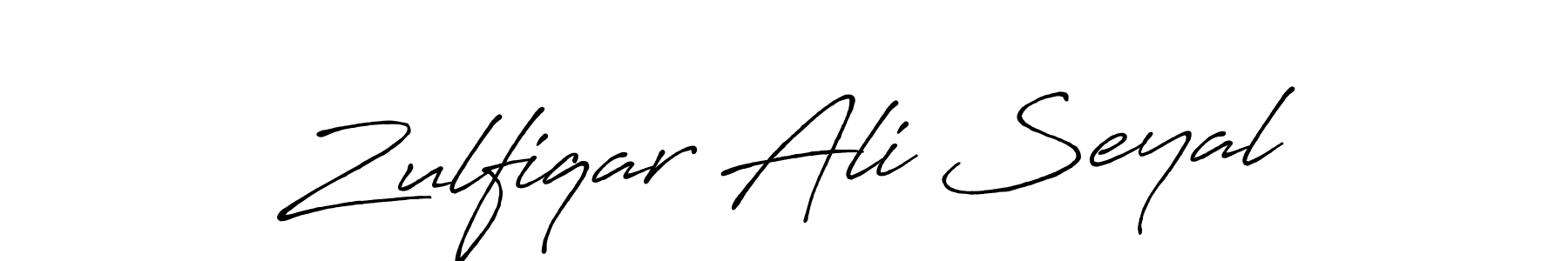 Also we have Zulfiqar Ali Seyal name is the best signature style. Create professional handwritten signature collection using Antro_Vectra_Bolder autograph style. Zulfiqar Ali Seyal signature style 7 images and pictures png
