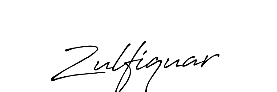 Zulfiquar stylish signature style. Best Handwritten Sign (Antro_Vectra_Bolder) for my name. Handwritten Signature Collection Ideas for my name Zulfiquar. Zulfiquar signature style 7 images and pictures png