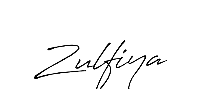 Zulfiya stylish signature style. Best Handwritten Sign (Antro_Vectra_Bolder) for my name. Handwritten Signature Collection Ideas for my name Zulfiya. Zulfiya signature style 7 images and pictures png