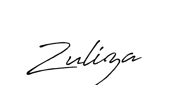 How to make Zuliza signature? Antro_Vectra_Bolder is a professional autograph style. Create handwritten signature for Zuliza name. Zuliza signature style 7 images and pictures png