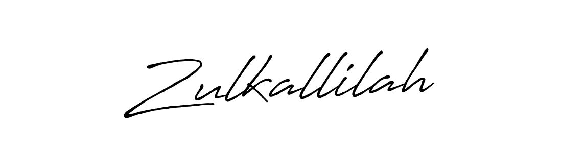 Use a signature maker to create a handwritten signature online. With this signature software, you can design (Antro_Vectra_Bolder) your own signature for name Zulkallilah. Zulkallilah signature style 7 images and pictures png