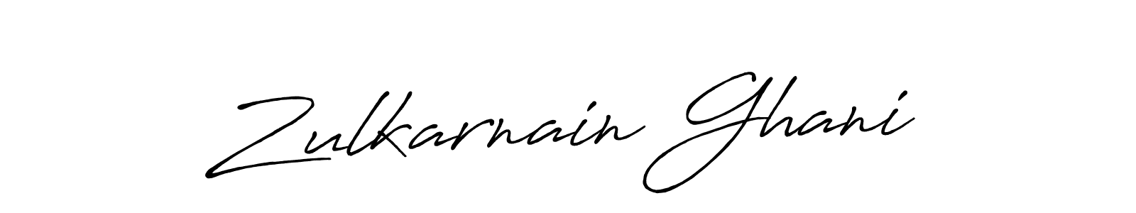 Create a beautiful signature design for name Zulkarnain Ghani. With this signature (Antro_Vectra_Bolder) fonts, you can make a handwritten signature for free. Zulkarnain Ghani signature style 7 images and pictures png