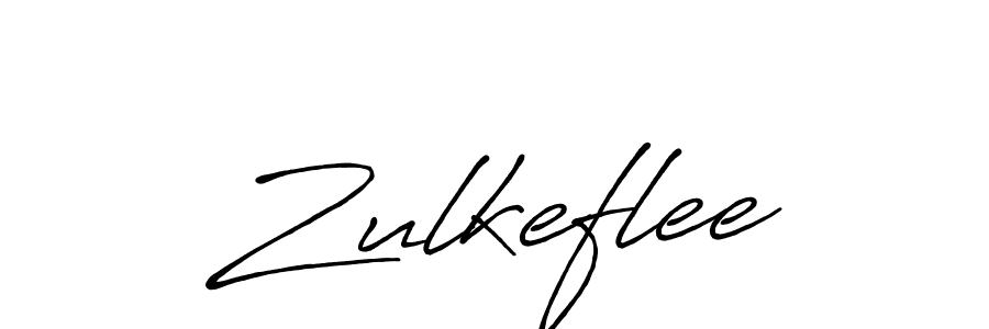 How to make Zulkeflee signature? Antro_Vectra_Bolder is a professional autograph style. Create handwritten signature for Zulkeflee name. Zulkeflee signature style 7 images and pictures png