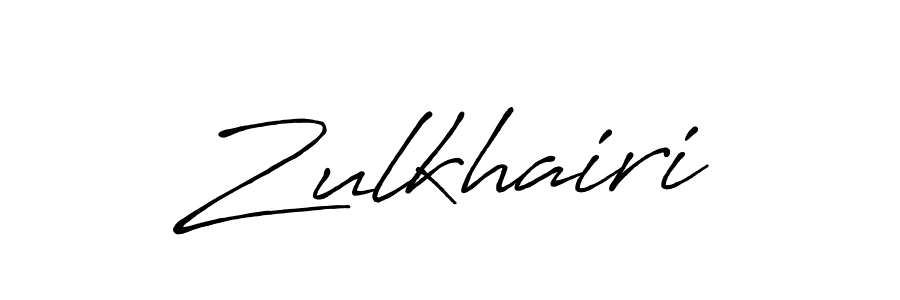 How to make Zulkhairi signature? Antro_Vectra_Bolder is a professional autograph style. Create handwritten signature for Zulkhairi name. Zulkhairi signature style 7 images and pictures png