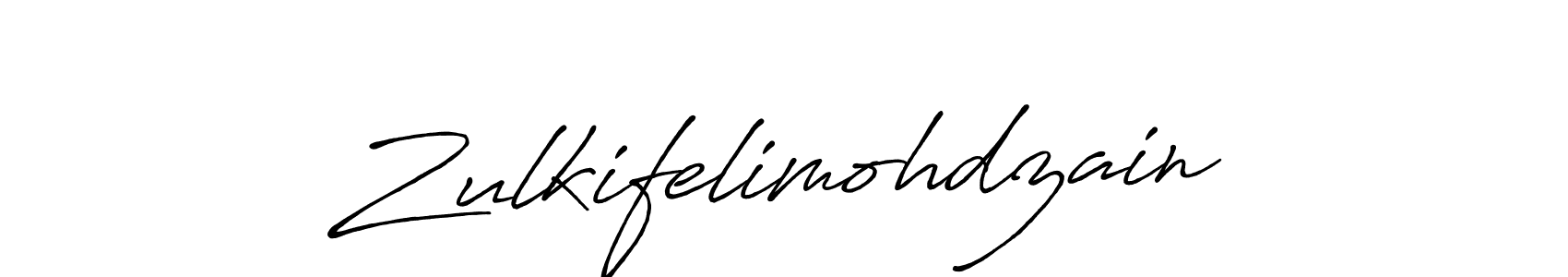 Create a beautiful signature design for name Zulkifelimohdzain. With this signature (Antro_Vectra_Bolder) fonts, you can make a handwritten signature for free. Zulkifelimohdzain signature style 7 images and pictures png