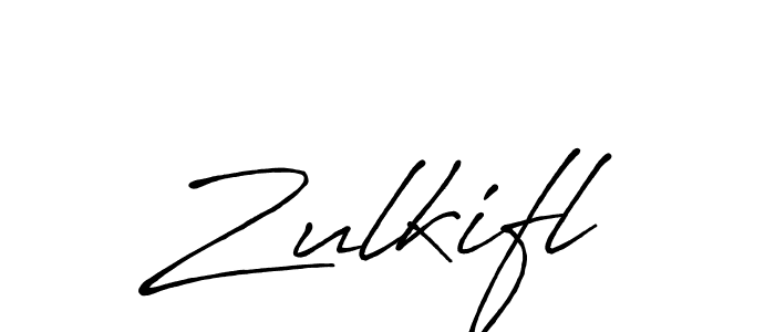 Design your own signature with our free online signature maker. With this signature software, you can create a handwritten (Antro_Vectra_Bolder) signature for name Zulkifl. Zulkifl signature style 7 images and pictures png