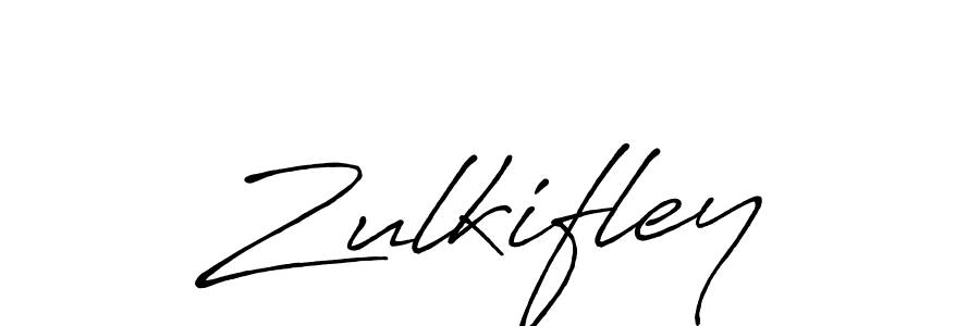 How to make Zulkifley signature? Antro_Vectra_Bolder is a professional autograph style. Create handwritten signature for Zulkifley name. Zulkifley signature style 7 images and pictures png