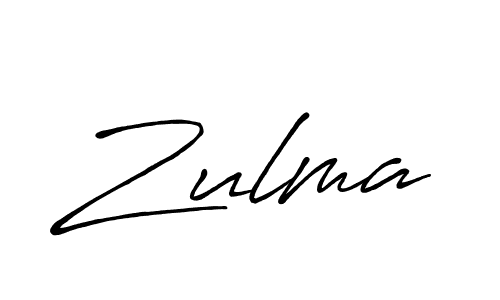 Use a signature maker to create a handwritten signature online. With this signature software, you can design (Antro_Vectra_Bolder) your own signature for name Zulma. Zulma signature style 7 images and pictures png