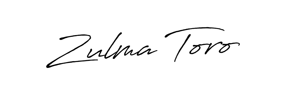 It looks lik you need a new signature style for name Zulma Toro. Design unique handwritten (Antro_Vectra_Bolder) signature with our free signature maker in just a few clicks. Zulma Toro signature style 7 images and pictures png