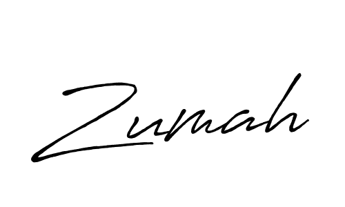 Zumah stylish signature style. Best Handwritten Sign (Antro_Vectra_Bolder) for my name. Handwritten Signature Collection Ideas for my name Zumah. Zumah signature style 7 images and pictures png