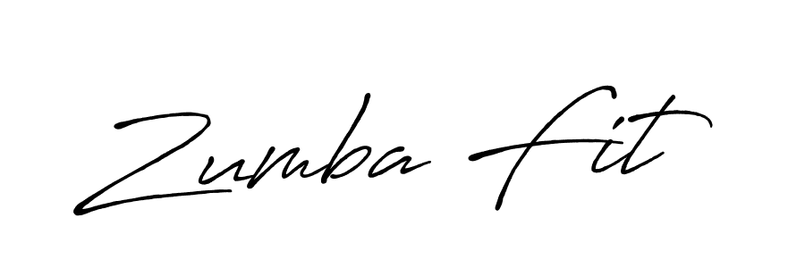 Create a beautiful signature design for name Zumba Fit. With this signature (Antro_Vectra_Bolder) fonts, you can make a handwritten signature for free. Zumba Fit signature style 7 images and pictures png