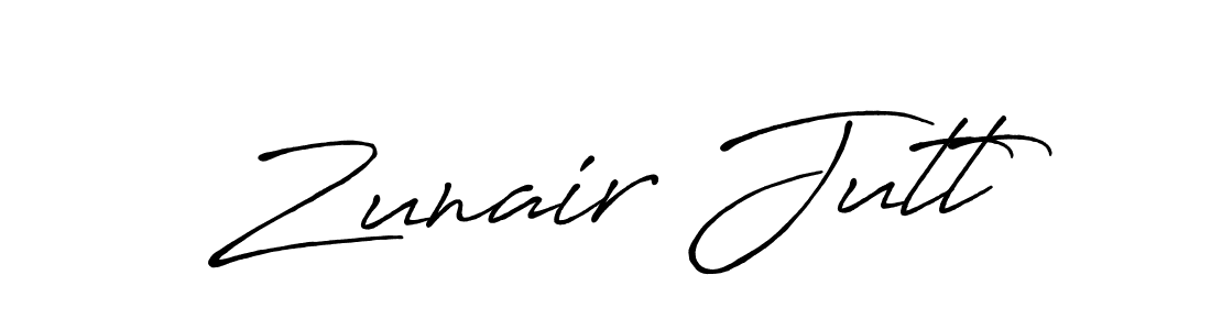 How to Draw Zunair Jutt signature style? Antro_Vectra_Bolder is a latest design signature styles for name Zunair Jutt. Zunair Jutt signature style 7 images and pictures png