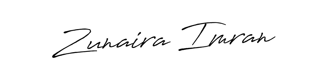 if you are searching for the best signature style for your name Zunaira Imran. so please give up your signature search. here we have designed multiple signature styles  using Antro_Vectra_Bolder. Zunaira Imran signature style 7 images and pictures png