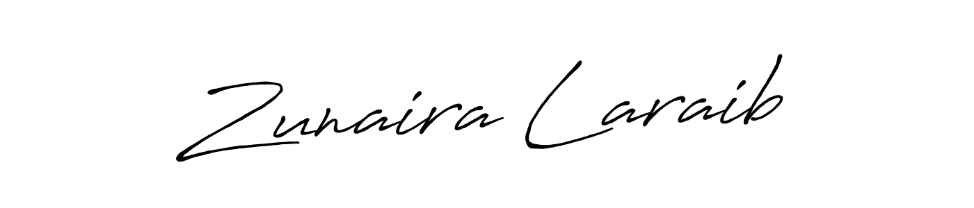 Make a short Zunaira Laraib signature style. Manage your documents anywhere anytime using Antro_Vectra_Bolder. Create and add eSignatures, submit forms, share and send files easily. Zunaira Laraib signature style 7 images and pictures png