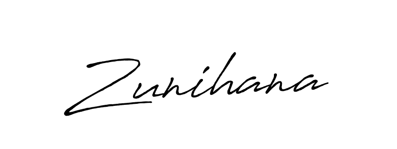 Here are the top 10 professional signature styles for the name Zunihana. These are the best autograph styles you can use for your name. Zunihana signature style 7 images and pictures png