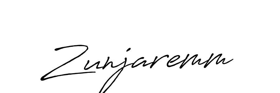 How to make Zunjaremm signature? Antro_Vectra_Bolder is a professional autograph style. Create handwritten signature for Zunjaremm name. Zunjaremm signature style 7 images and pictures png