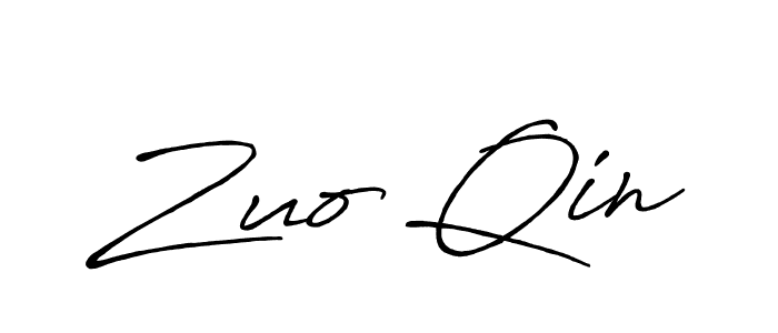 This is the best signature style for the Zuo Qin name. Also you like these signature font (Antro_Vectra_Bolder). Mix name signature. Zuo Qin signature style 7 images and pictures png