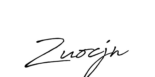 How to make Zuocjn name signature. Use Antro_Vectra_Bolder style for creating short signs online. This is the latest handwritten sign. Zuocjn signature style 7 images and pictures png