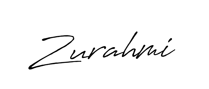 Also we have Zurahmi name is the best signature style. Create professional handwritten signature collection using Antro_Vectra_Bolder autograph style. Zurahmi signature style 7 images and pictures png