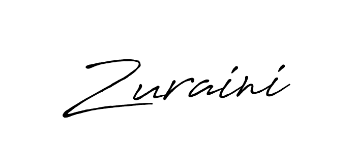 Make a beautiful signature design for name Zuraini. Use this online signature maker to create a handwritten signature for free. Zuraini signature style 7 images and pictures png