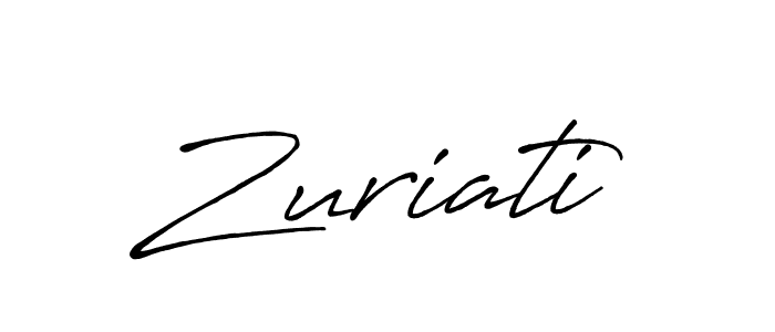 Also we have Zuriati name is the best signature style. Create professional handwritten signature collection using Antro_Vectra_Bolder autograph style. Zuriati signature style 7 images and pictures png