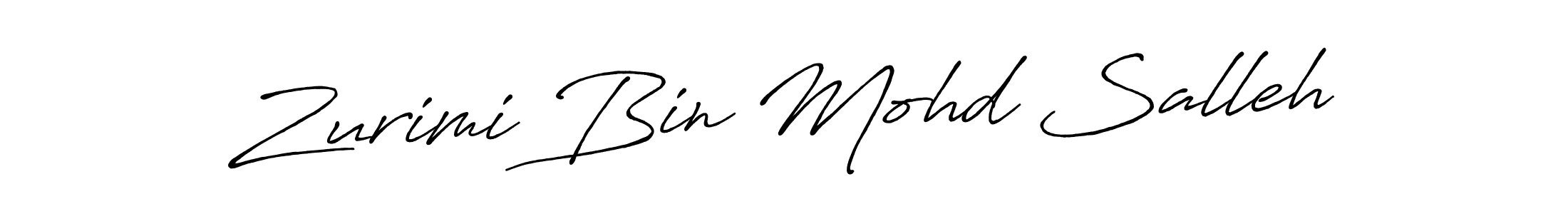 Also You can easily find your signature by using the search form. We will create Zurimi Bin Mohd Salleh name handwritten signature images for you free of cost using Antro_Vectra_Bolder sign style. Zurimi Bin Mohd Salleh signature style 7 images and pictures png