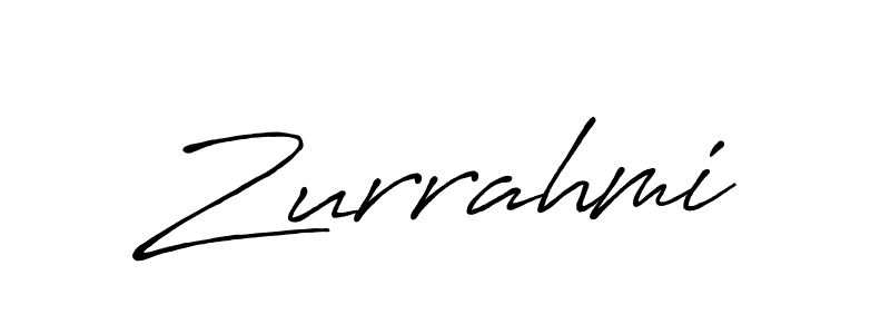 How to make Zurrahmi signature? Antro_Vectra_Bolder is a professional autograph style. Create handwritten signature for Zurrahmi name. Zurrahmi signature style 7 images and pictures png