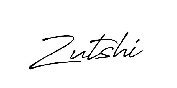 How to make Zutshi name signature. Use Antro_Vectra_Bolder style for creating short signs online. This is the latest handwritten sign. Zutshi signature style 7 images and pictures png