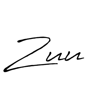 It looks lik you need a new signature style for name Zuu. Design unique handwritten (Antro_Vectra_Bolder) signature with our free signature maker in just a few clicks. Zuu signature style 7 images and pictures png