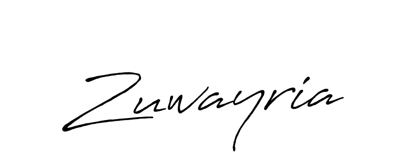Antro_Vectra_Bolder is a professional signature style that is perfect for those who want to add a touch of class to their signature. It is also a great choice for those who want to make their signature more unique. Get Zuwayria name to fancy signature for free. Zuwayria signature style 7 images and pictures png