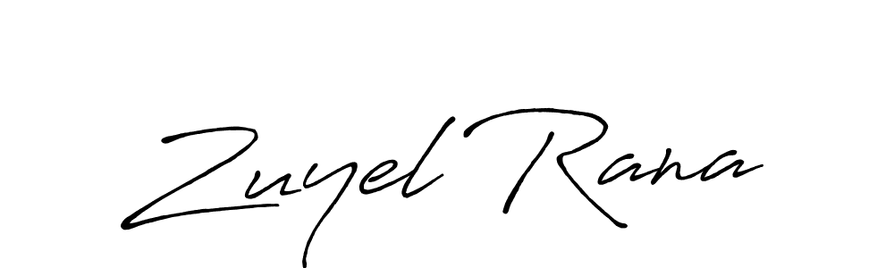 Also we have Zuyel Rana name is the best signature style. Create professional handwritten signature collection using Antro_Vectra_Bolder autograph style. Zuyel Rana signature style 7 images and pictures png