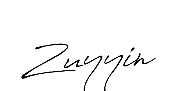 How to make Zuyyin name signature. Use Antro_Vectra_Bolder style for creating short signs online. This is the latest handwritten sign. Zuyyin signature style 7 images and pictures png