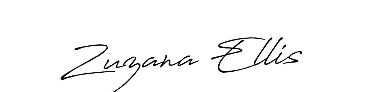 The best way (Antro_Vectra_Bolder) to make a short signature is to pick only two or three words in your name. The name Zuzana Ellis include a total of six letters. For converting this name. Zuzana Ellis signature style 7 images and pictures png