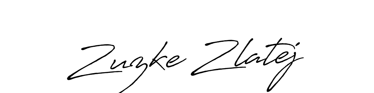 How to make Zuzke Zlatej signature? Antro_Vectra_Bolder is a professional autograph style. Create handwritten signature for Zuzke Zlatej name. Zuzke Zlatej signature style 7 images and pictures png
