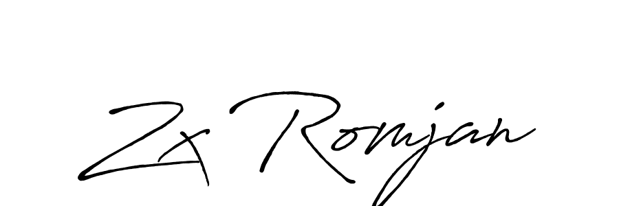 How to Draw Zx Romjan signature style? Antro_Vectra_Bolder is a latest design signature styles for name Zx Romjan. Zx Romjan signature style 7 images and pictures png